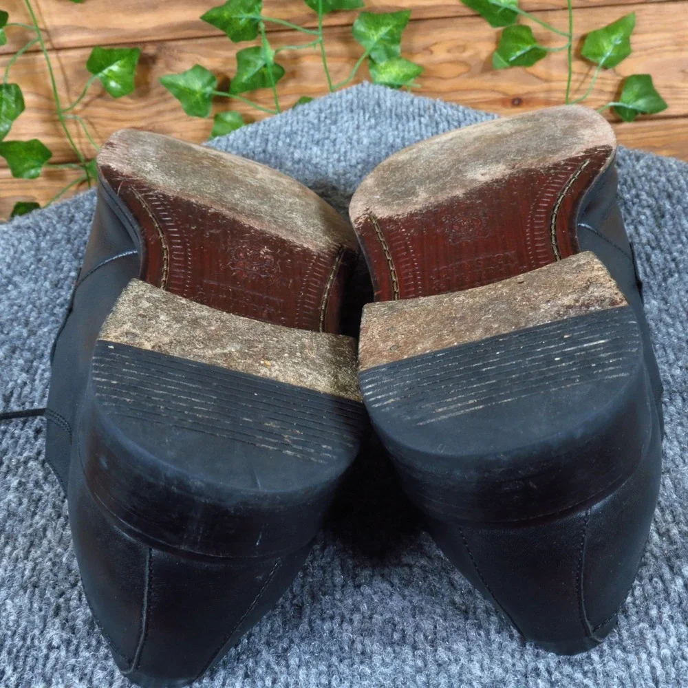 Johnston‎ & Murphy 15-0185 Men Casual Oxford Shoe Size 9.5 Dress Black Leather
